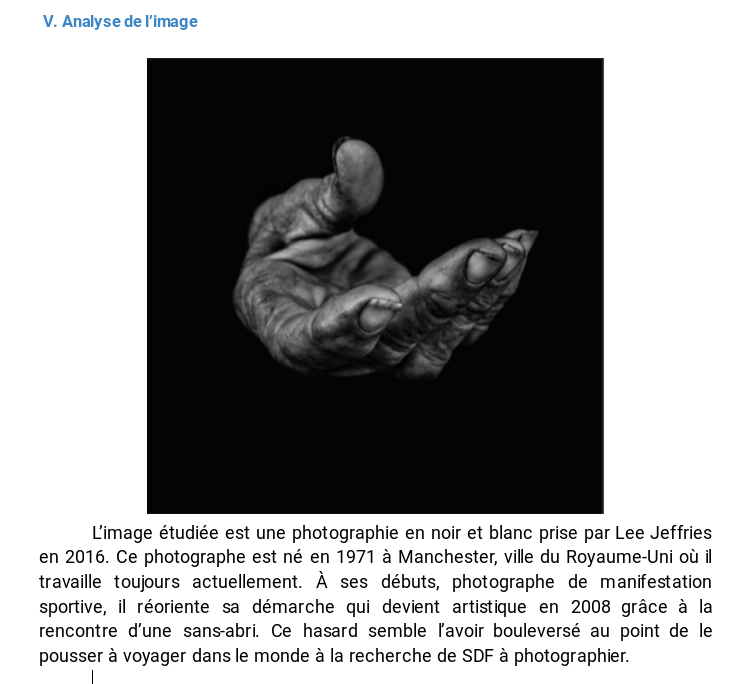 Analyse d'une photographie