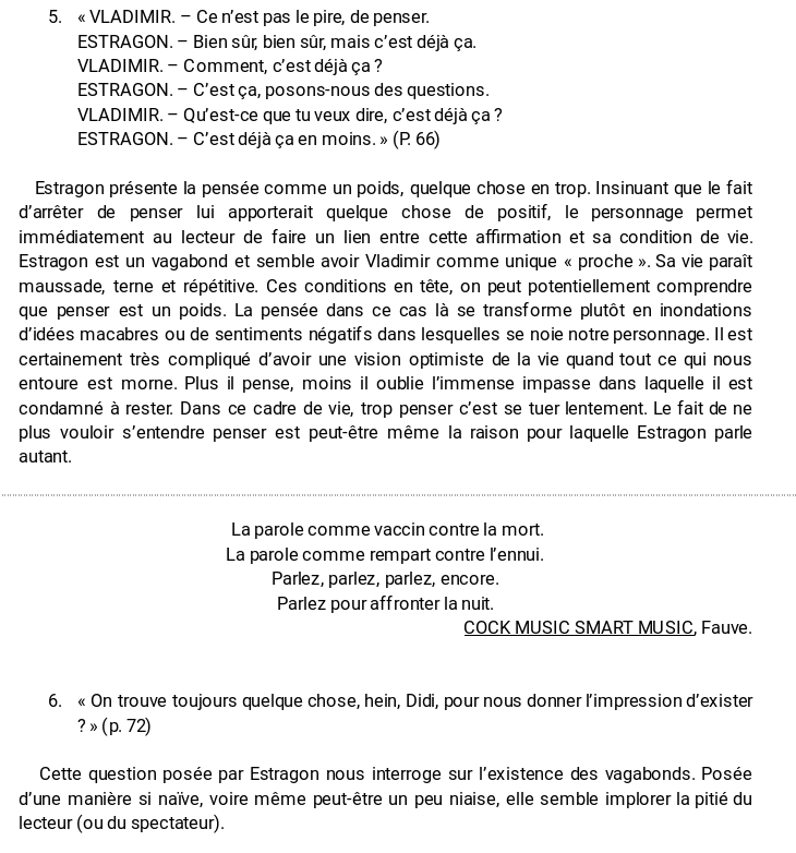 Lien avec une chanson